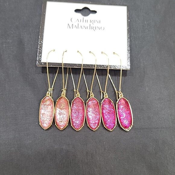 BRAND NEW  CATHERINE MALANDRINO 3-PACK STATEMENT GEMSTONE DROP EARRINGS - Picture 6 of 12